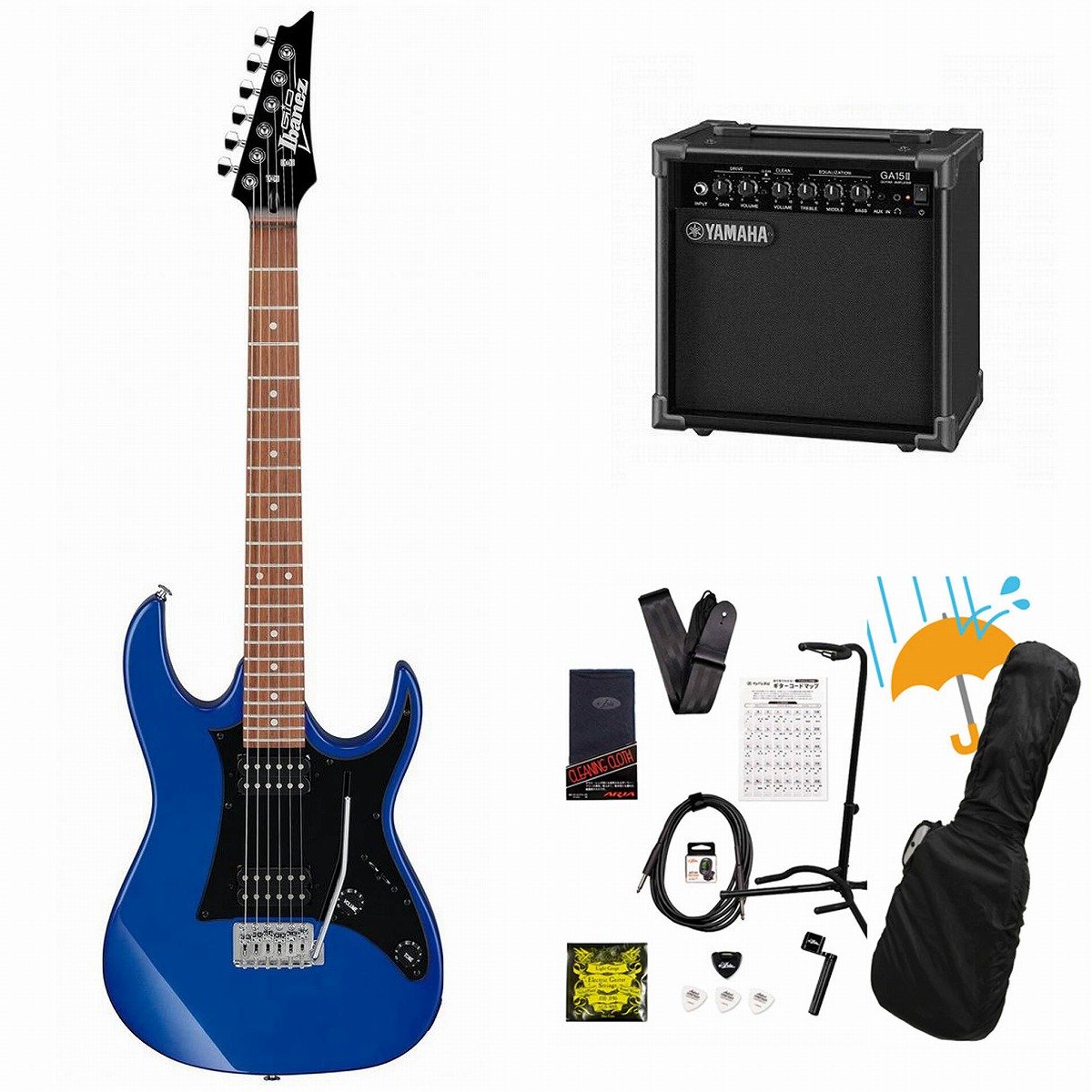 Ibanez / GIO Ibanez GRX20 Jewel Blue (JB) 【海外モデル独占販売】 YAMAHA GA15IIアンプ付属初心者セット