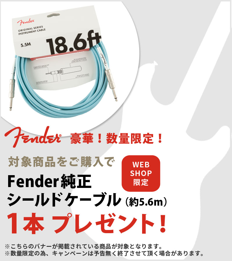 フェンダー純正シールドケーブルプレゼント！【イシバシ楽器】