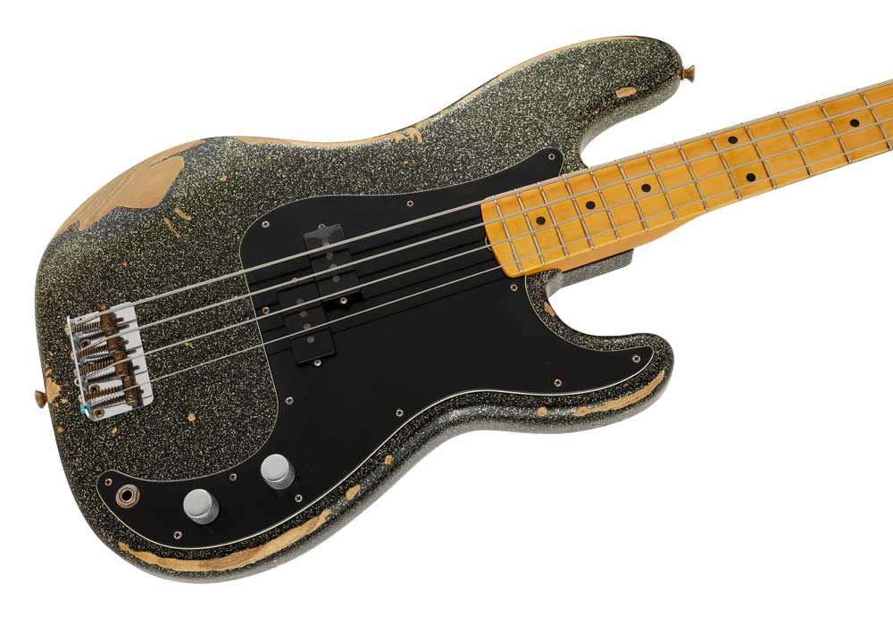 Fender | J SIGNATURE PRECISION BASS HEAVY RELIC BLACK GOLD 