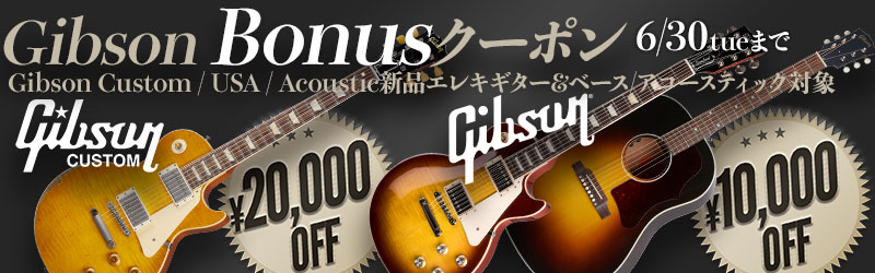 「Gibson Bonusクーポン」はご利用いただけません