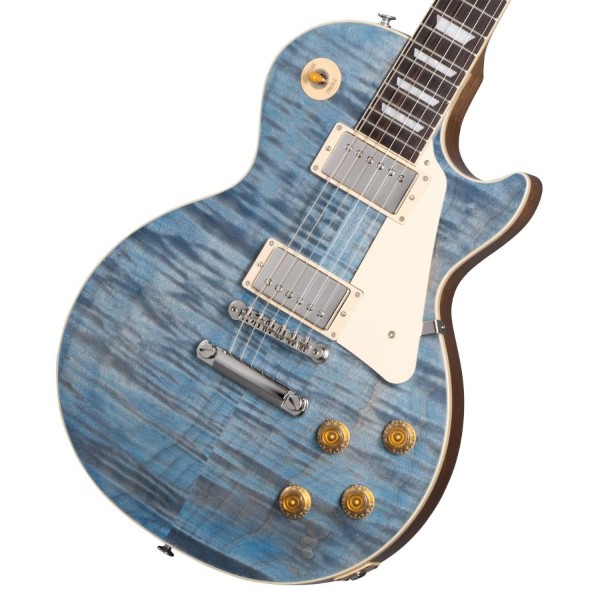50s Figured Top Ocean Blue