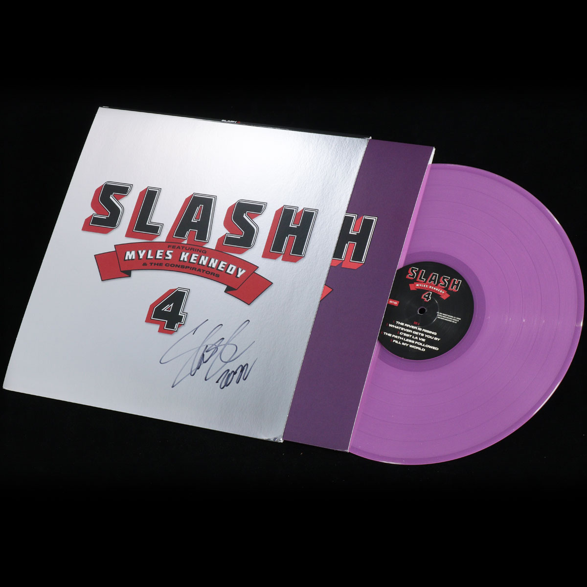 Guns n' Roses スラッシュ Slash 4 サインレコード