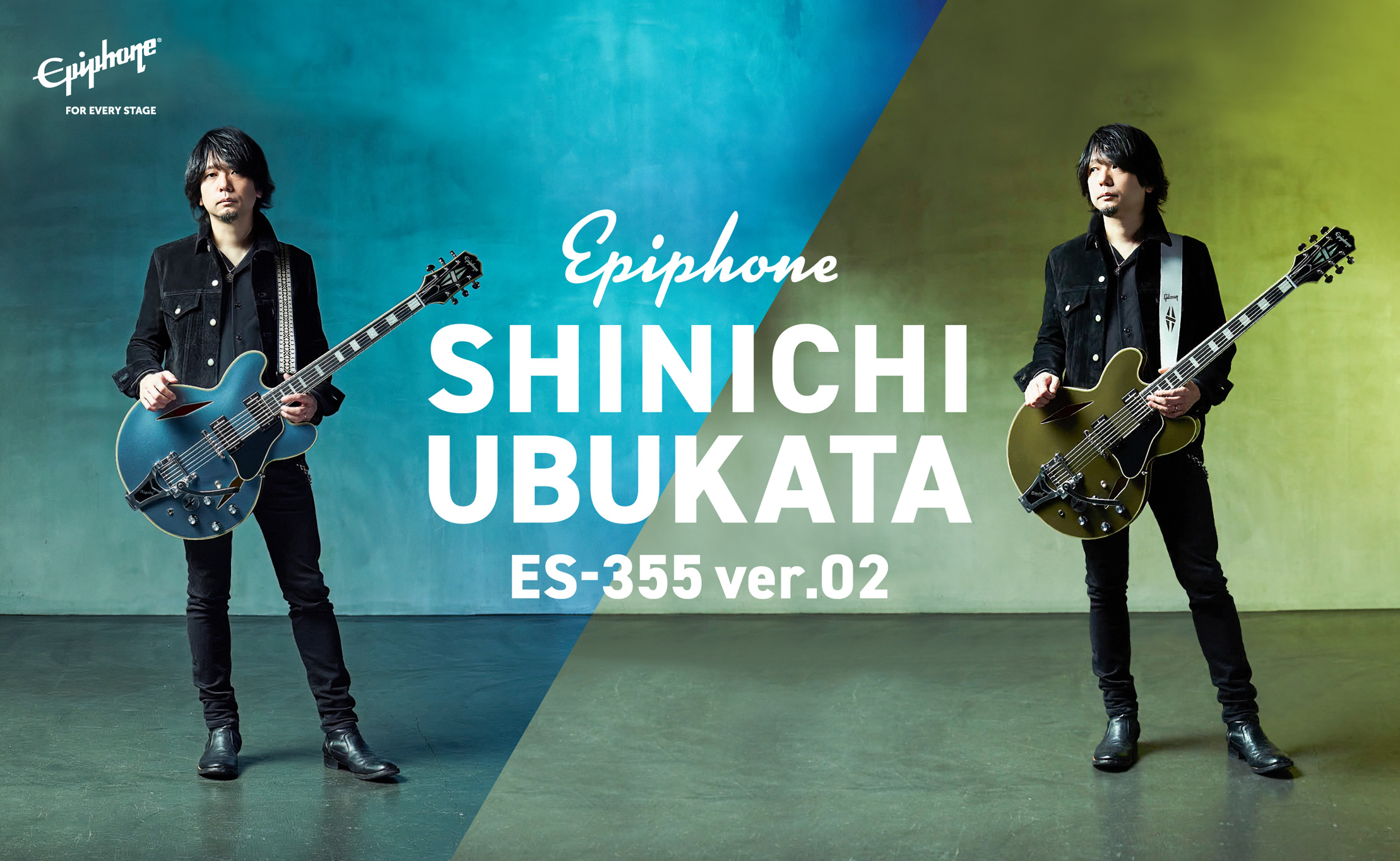 Epiphone / Shinichi Ubukata ES-355 Custom Bigsby ver.02 Ebony