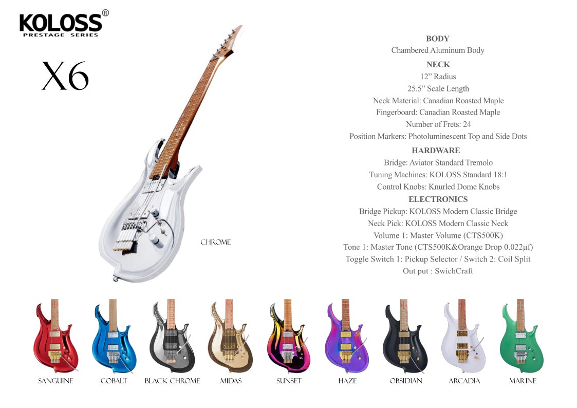 Koloss Guitars】話題の次世代アルミボディギターがイシバシ楽器初入荷 